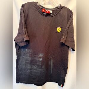 Ferrari Scuderia Size XL‎ Formula 1 2008 Puma Black Short Sleeve T-Shirt Black